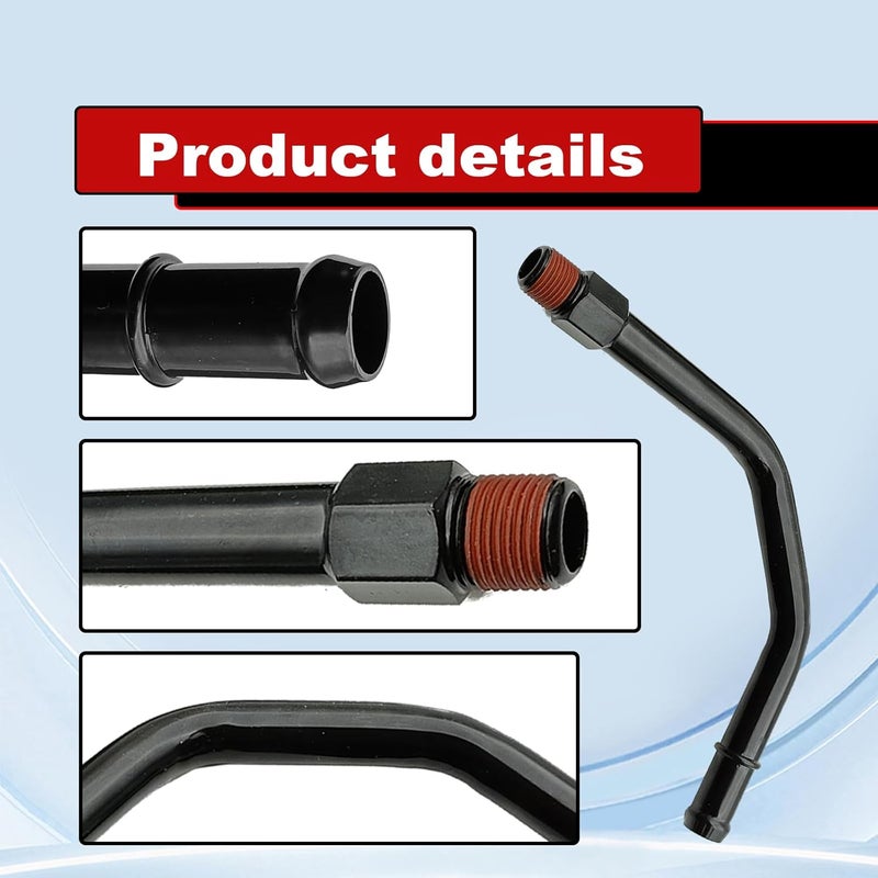 Pleoos Engine Water Pump Inlet Tube Compatible With Dodge & Jp Models-1991-1992 Comanche, 1991-2001 Cherokee, 1993-2004 Grand Cherokee, 1996-2002 Dakota, 1991-2006 Wrangler Replaces 53007978 - Image 2